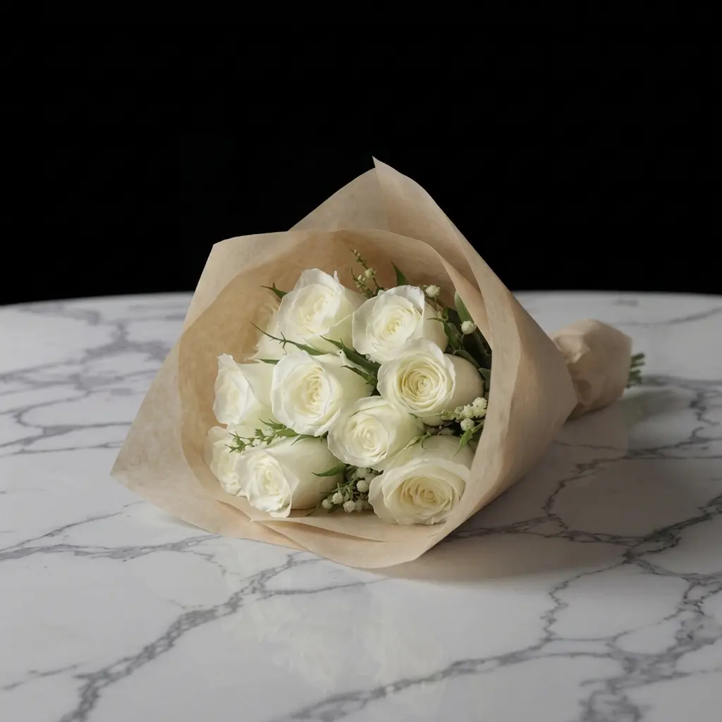 Snow Innocence — Bouquets — Amore Mio Flower Shop — delivery Portoviejo and Manta