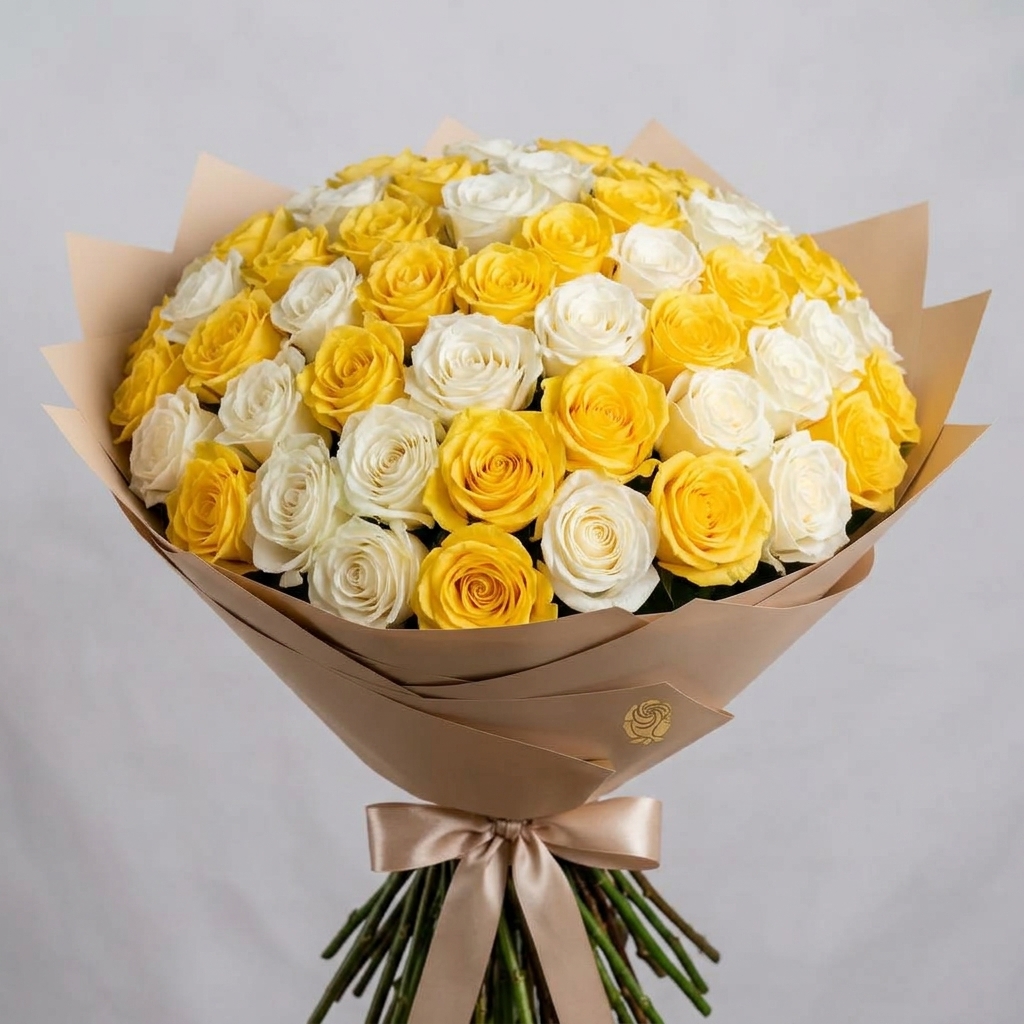 Ramo de Flores Amarillas y Blancas - Ramo Esplendor Amarillo