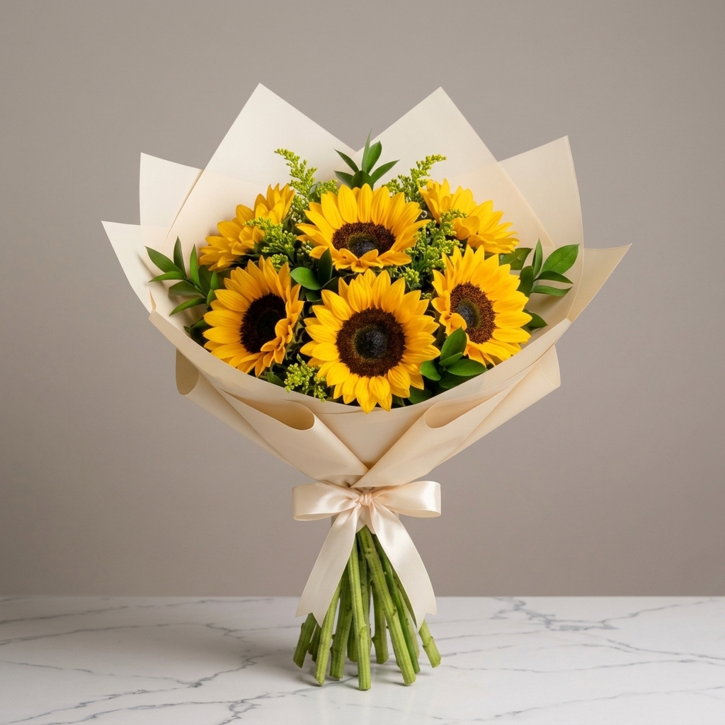 Ramo de Flores - Bouquet Radiante de Girasoles